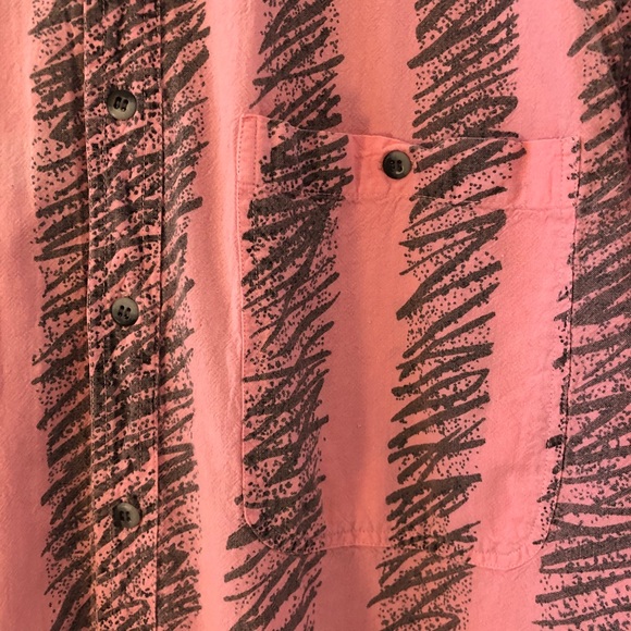 90’s Scribble Print Short Sleeve Button Up - Picture 3 of 5